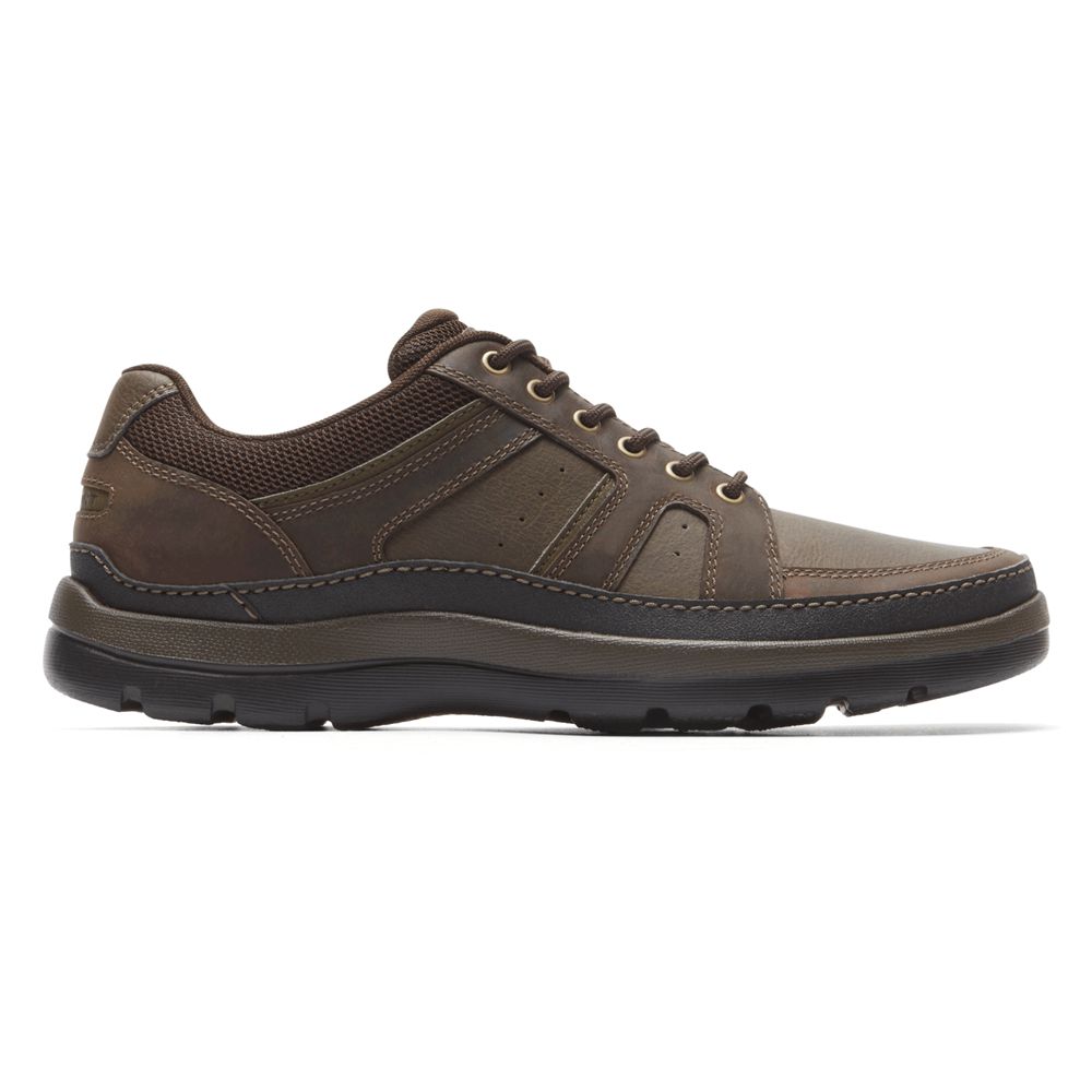 Sapatilhas Rockport Get Your Kicks Mudguard Blucher Homem - Marrom Escuro ( 732-ERQPXZ )